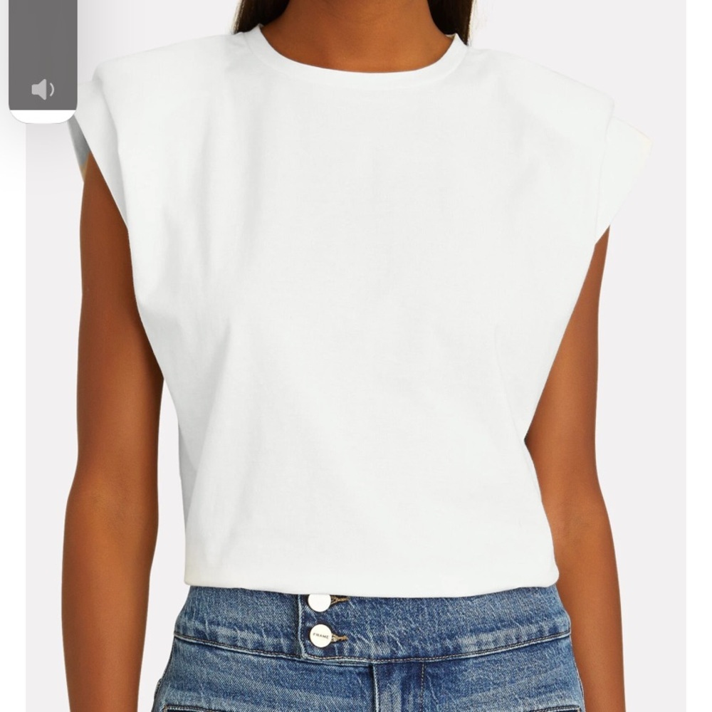 ANINE BING
Tanner Strong Shoulder Tank